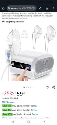 Picture of Nebulizer Compression Breathing Treatment Function