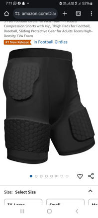 Picture of Diamemon Pad Football Girdle Youth