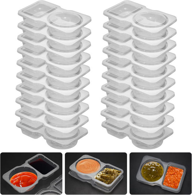 Picture of Reusable Containers 2 Compartment Refrigeration