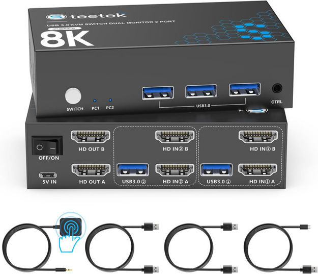 Picture of Dual Monitor Switch Computers Resolution