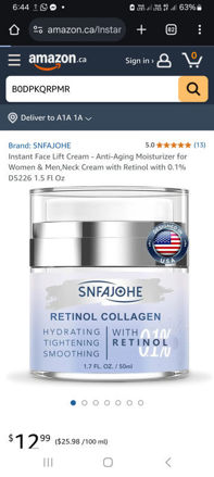 Picture of Instant Face Lift Cream Moisturizer