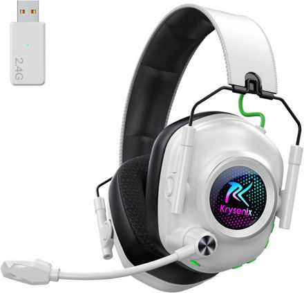 Picture of Krysenix Canceling Microphone Headphones Drivers White