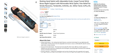 Picture of NEVVIS Adjustable Removable Tendonitis Arthritis