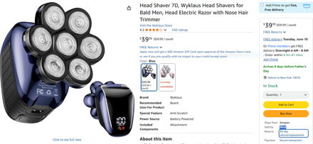 Picture of Shaver  Shavers Electric Trimmer