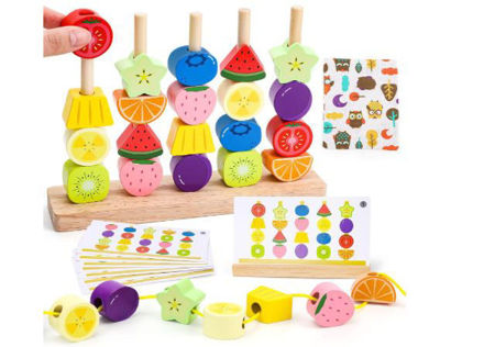 Picture of Montessori Spielzeug Jahre Holzspielzeug Motorikspielzeug