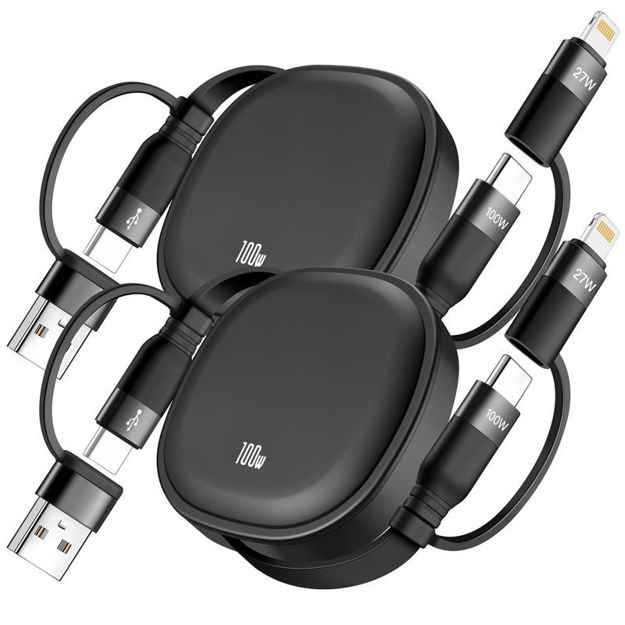Picture of Charging Retractable Micro USB Lightning Compatible