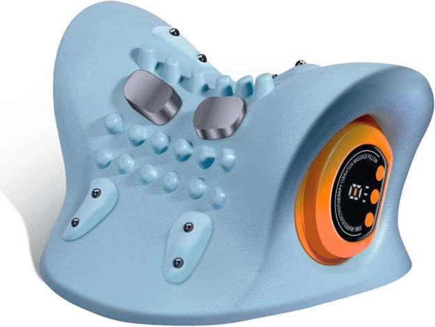 Picture of Neck Massager 2025, Neck and Shoulder Relaxer with Heat, Dark Blue