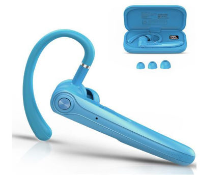 Picture of Bluetooth Handsfree Earpiece wireless Headphones Blue