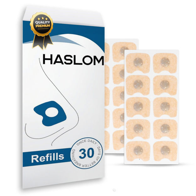 Picture of Ersatzpads Haslom Magnetnasenklammern Schritt f%C3%BCr Schritt Anleitung NASENDILATATOR BR%C3%9CCKE ERSATZPADS