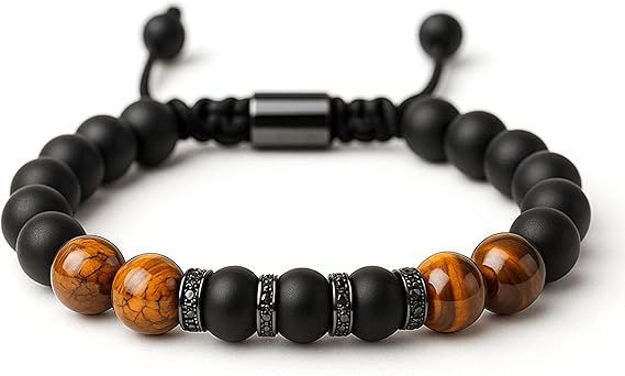 Picture of 8mm Tiger Mens Bracelet