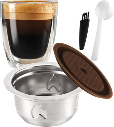 Picture of Reusable Stainless Refillable Capsules Compatible