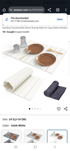 Picture of Kitchen Collapsible Fast Drying Diatomaceous Versatile