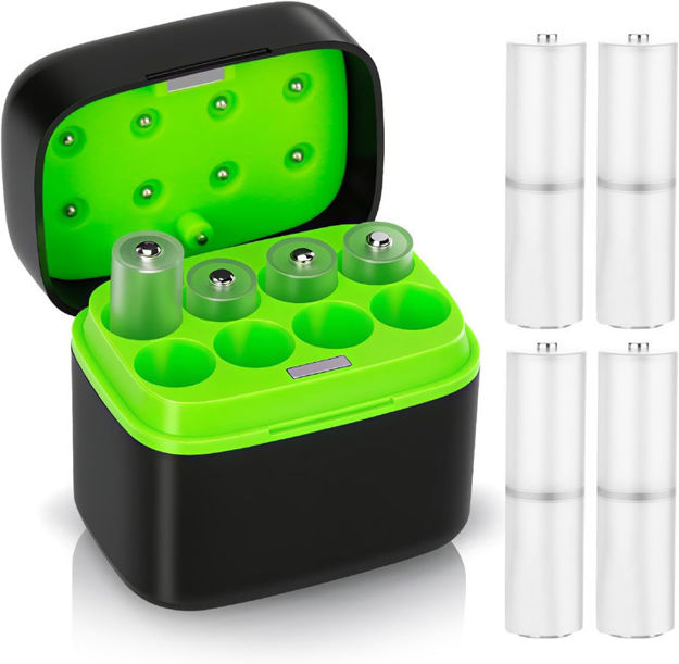 Picture of Charging 8 Solt Battery Charger Rechargeables