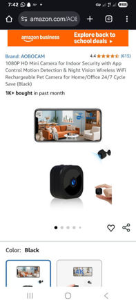 Picture of 1080P HD Mini Camera for Indoor Security