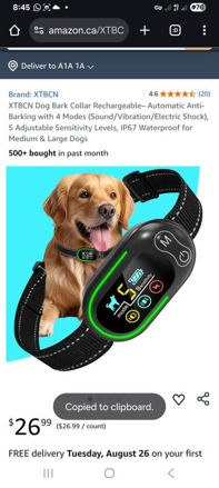 Picture of Rechargeable Anti Barking Adjustable Sensitivity