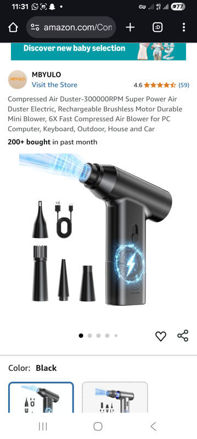 Picture of Compressed Duster 300000RPM Electric Rechargeable Brushless