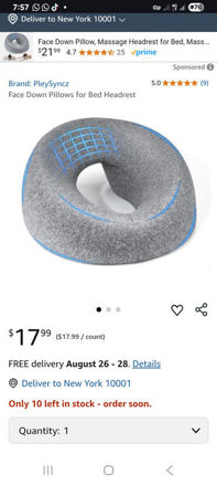 Picture of Face Down Pillows for Bed Headrest