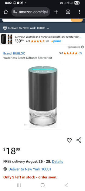 Picture of Waterless Scent Diffuser Starter Kit