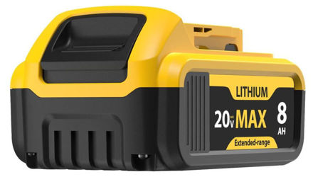 Picture of 8000mAh Replace for Dewalt 20v Max Battery Compatible with Dewalt 20 Volt Batteries DCB200 DCB203 DCB204 DCB201 DCB206 DCB207