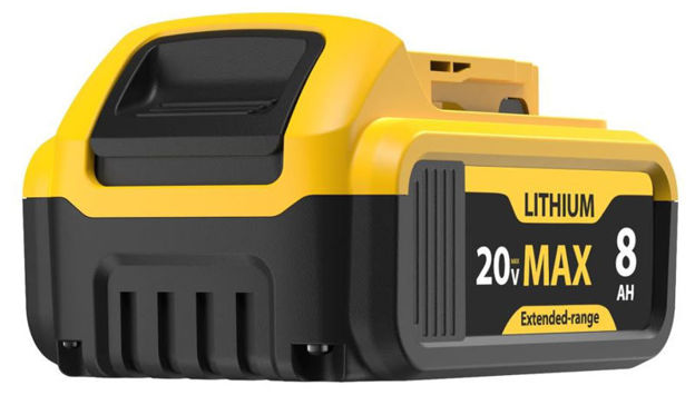 Picture of 8000mAh Replace for Dewalt 20v Max Battery Compatible with Dewalt 20 Volt Batteries DCB200 DCB203 DCB204 DCB201 DCB206 DCB207