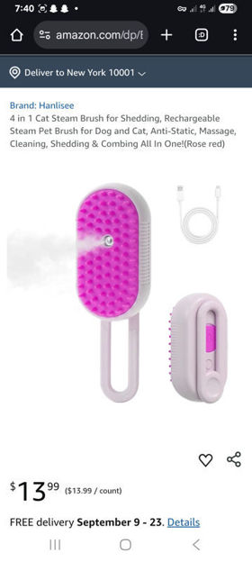 Picture of Shedding Rechargeable Anti Static Massage Cleaning