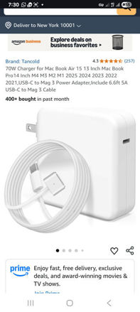Picture of 70W Charger for Mac Book Air