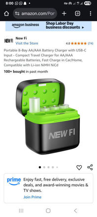 Picture of Portable 8-Bay AA/AAA Battery