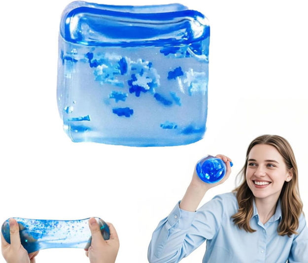 Picture of Stress Relief Squishy SnowflakeWater Droplet