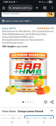 Picture of Supplements Branched Chain Monohydrate Electrolytes Orange Lemon