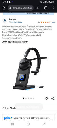 Picture of Wireless Headset with Mic for Work