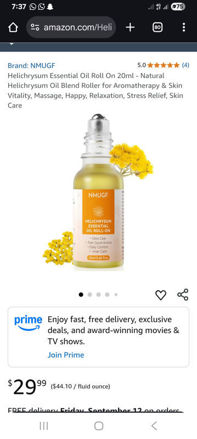 Picture of Helichrysum Essential Oil Roll 20ml