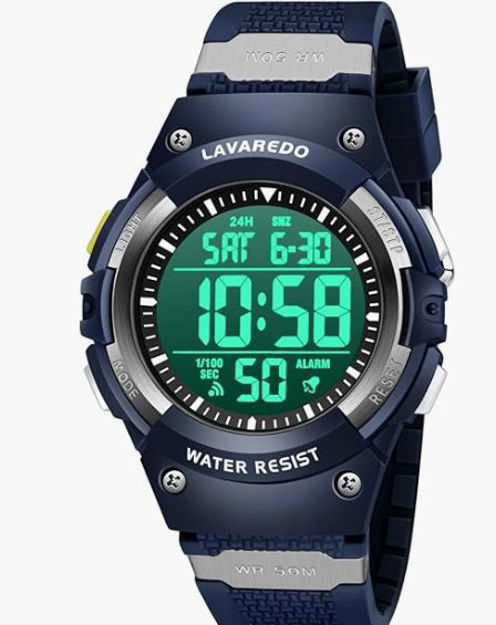 Picture of Waterproof Chronograph Multifunctional Wristwatch Teens Fits
