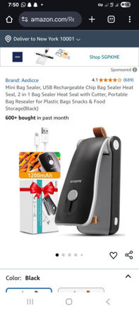Picture of Rechargeable Portable Resealer Plastic Storage