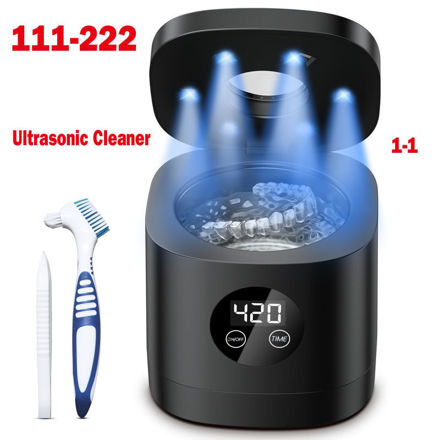 Picture of Ultrasonic Retainer Cleaner Cleaning Dentures