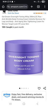 Picture of Dream Overnight Toning 200mL 6 76oz