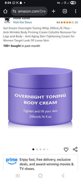 Picture of Dream Overnight Toning 200mL 6 76oz
