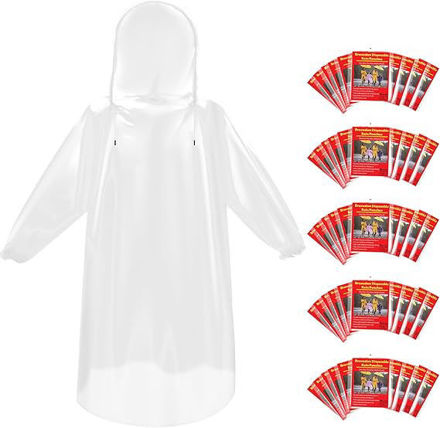Picture of Disposable Waterproof Raincoats Drawstring Emergency
