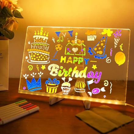 Picture of Acrylic Message Illuminated Drawing Writing