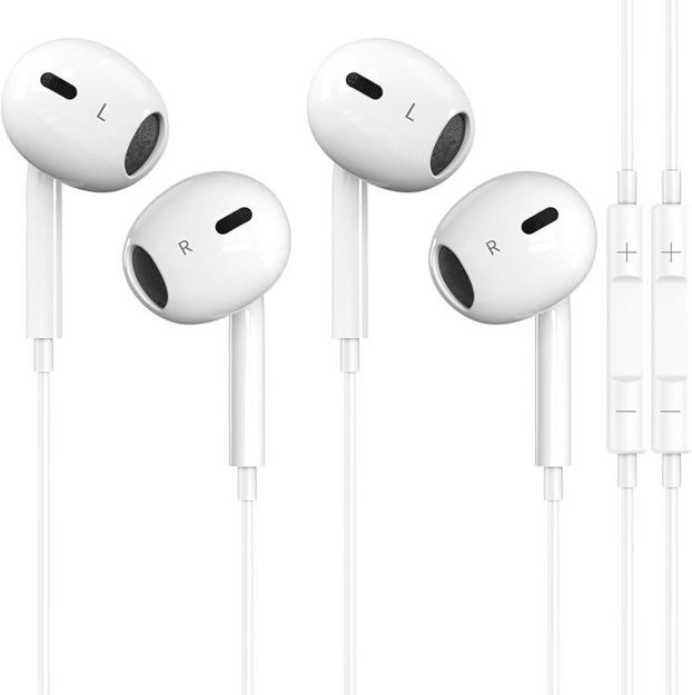 Picture of Headphones Bluetooth Earphones Reduction Compatible White