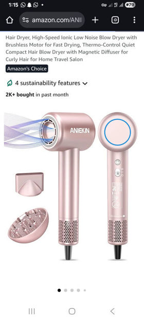 Picture of Hair Dryer, High-Speed Ionic