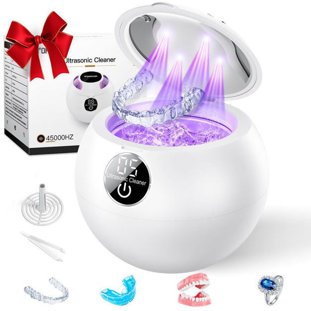 Picture of Ultrasonic Retainer 360%C2%B0Cleaning Dentures Toothbrush