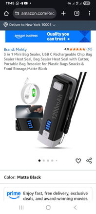 Picture of Rechargeable Portable Resealer Plastic Storage