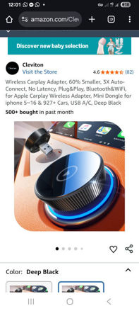 Picture of Cleviton Wireless Carplay Auto Connect Bluetooth