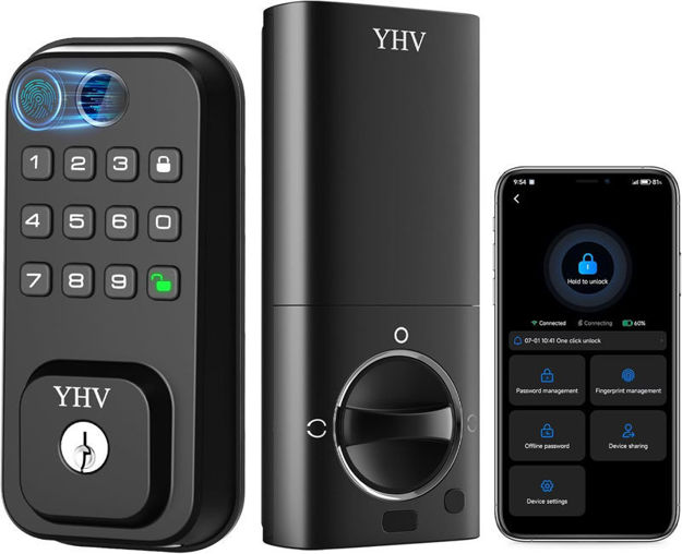 Picture of Keyless Electronic Fingerprint Deadbolt Control
