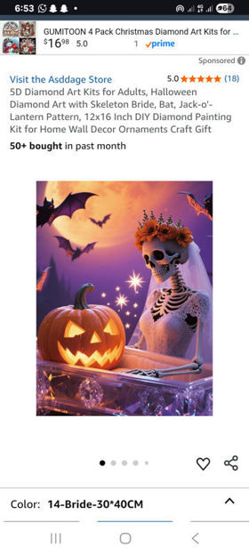 Picture of Halloween Skeleton Lantern Painting Ornaments